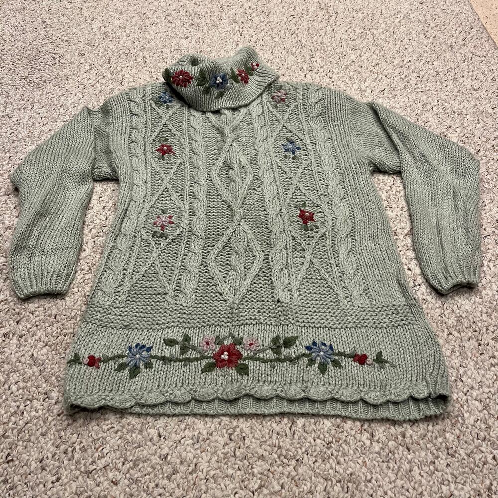 Bobbie Brooks  - Vintage Cable Knit Turtle Neck Sweater